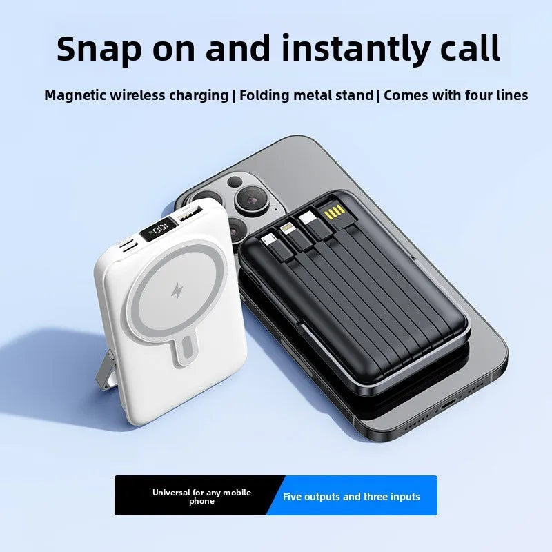 Wholesale Magnetic Super Fast Charging Power Bank 4-1 with Stand 10000mAh/20000mAh Portable Charger
