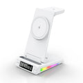 Magnetic Phone Holder 15W Fast Wireless Charger Stand 3 in 1 Wireless Charger for Phone Smart Watch Headset