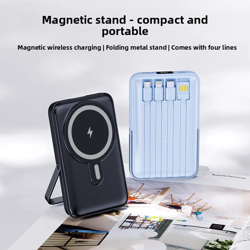 Wholesale Magnetic Super Fast Charging Power Bank 4-1 with Stand 10000mAh/20000mAh Portable Charger