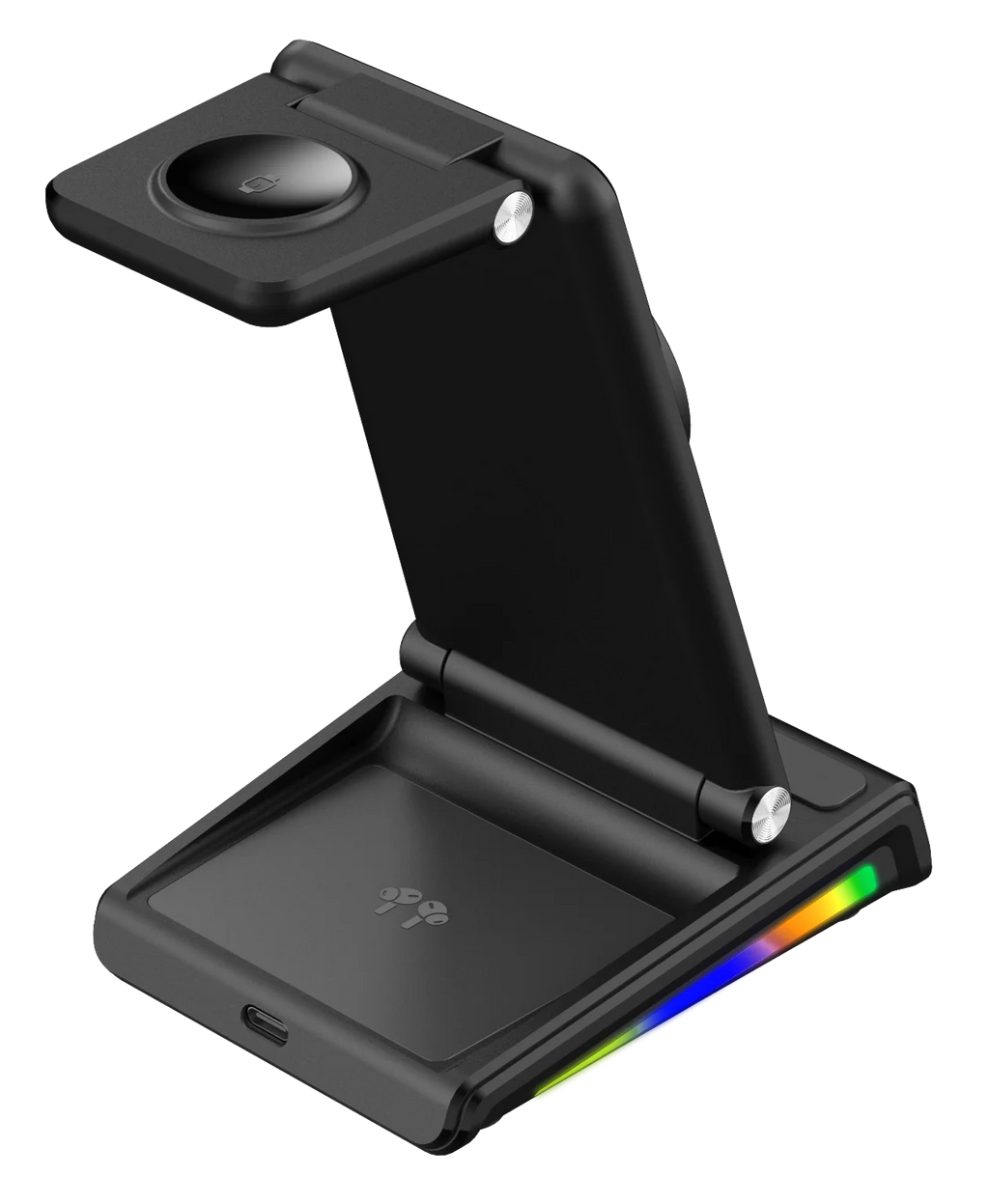 Magnetic Phone Holder 15W Fast Wireless Charger Stand 3 in 1 Wireless Charger for Phone Smart Watch Headset