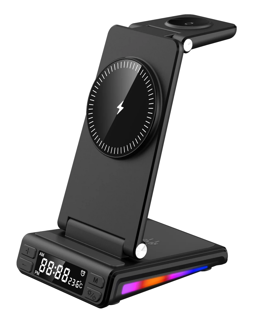 Magnetic Phone Holder 15W Fast Wireless Charger Stand 3 in 1 Wireless Charger for Phone Smart Watch Headset