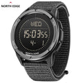 North Edge ALPS Men's Electronic Watch Shock Sports Super Light Outdoor Compass 50M Waterproof Wristwatches
