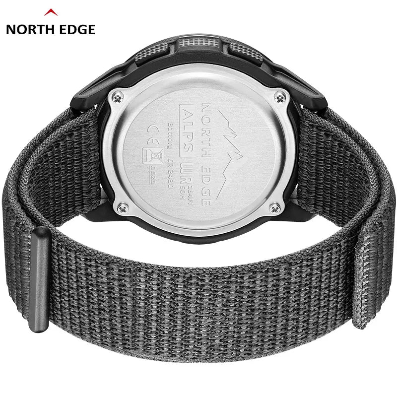 North Edge ALPS Men's Electronic Watch Shock Sports Super Light Outdoor Compass 50M Waterproof Wristwatches