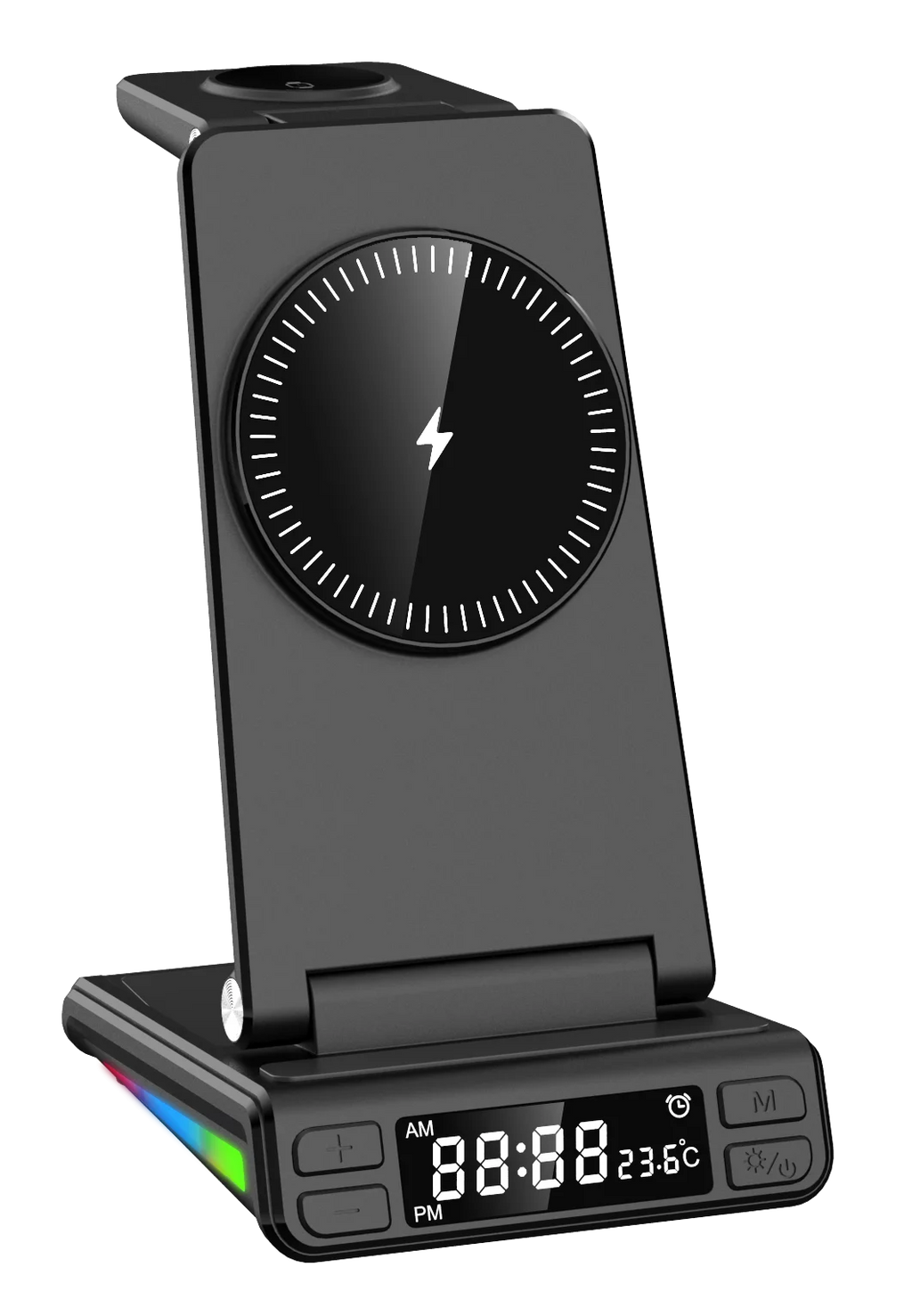 Magnetic Phone Holder 15W Fast Wireless Charger Stand 3 in 1 Wireless Charger for Phone Smart Watch Headset
