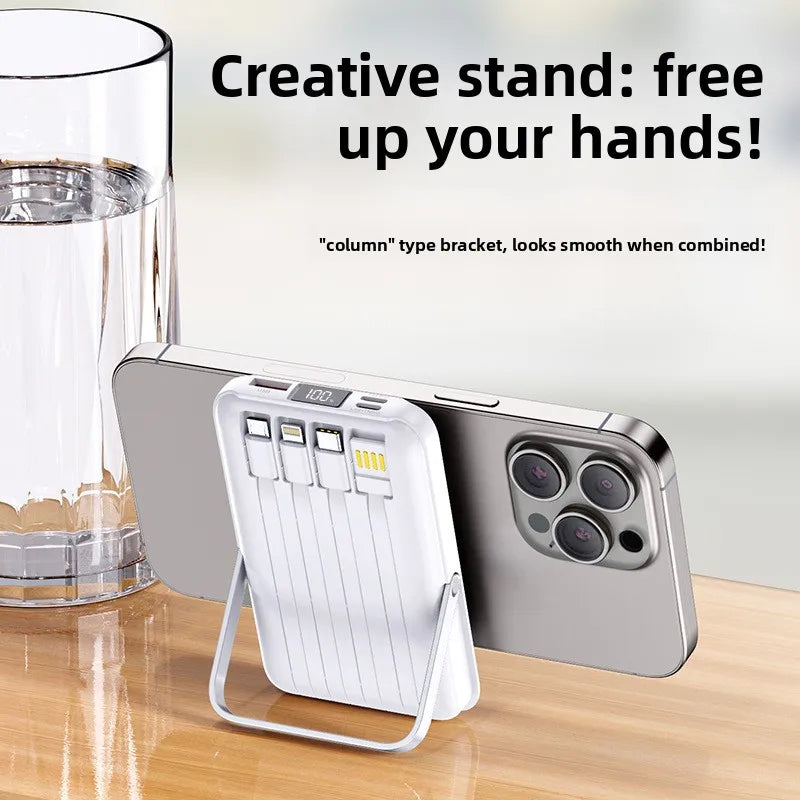 Wholesale Magnetic Super Fast Charging Power Bank 4-1 with Stand 10000mAh/20000mAh Portable Charger