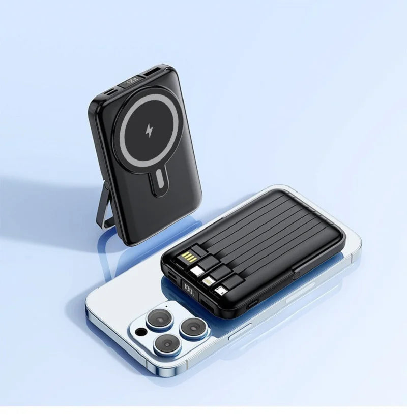 Wholesale Magnetic Super Fast Charging Power Bank 4-1 with Stand 10000mAh/20000mAh Portable Charger