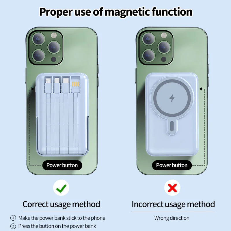 Gebra 4-in-1 Solar Wireless Fast Charging 10000mAh Li-Polymer Battery Power Bank Digital Display 15W Output Type-C Input/Output