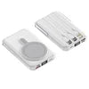 Gebra 4-in-1 Solar Wireless Fast Charging 10000mAh Li-Polymer Battery Power Bank Digital Display 15W Output Type-C Input/Output