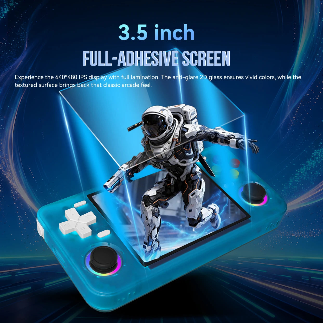 RF35H portable handheld game console with 3.5-inch IPS high-resolution screen supporting 30+emulator WiFi connections