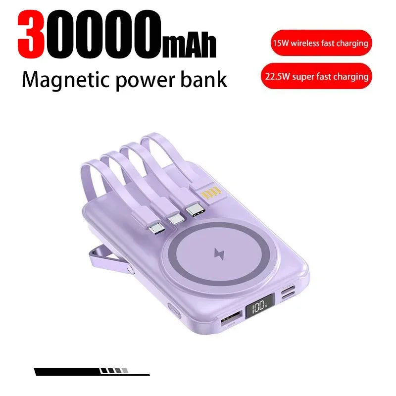 OnePlus 50000mAh Power Bank Ultra-large Capacity Magnetic Wireless Super Fast Charger Comes With a Charge Cable Power Supply