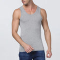 100% Pure Cotton White Grey Black Men Tank Tops Summer Plus Size Singlets Fitness Men Vest Casual Bodybuilding Vest T-shirt