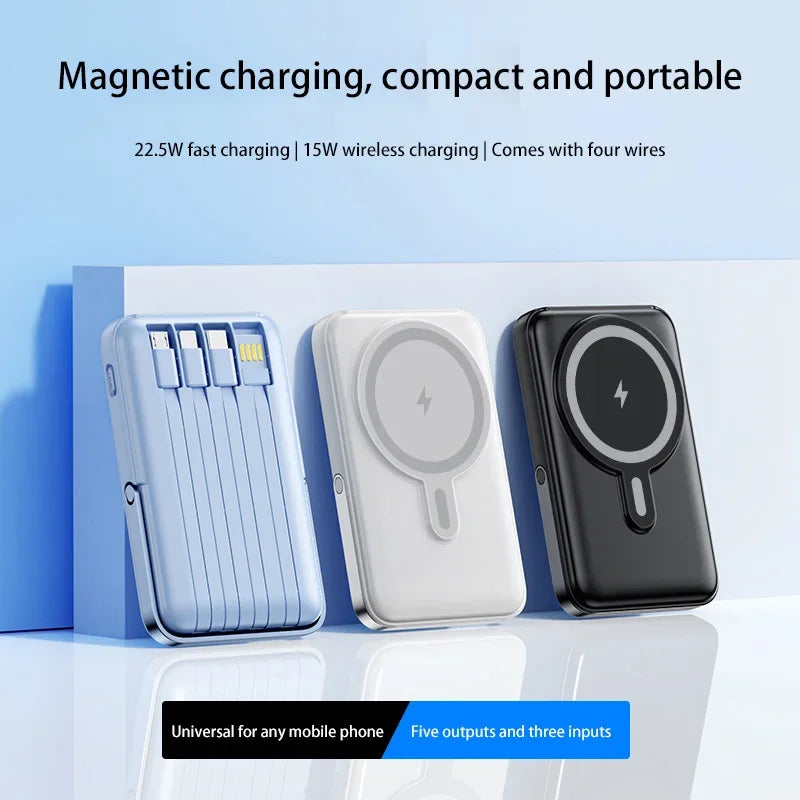 OnePlus 50000mAh Power Bank Ultra-large Capacity Magnetic Wireless Super Fast Charger Comes With a Charge Cable Power Supply