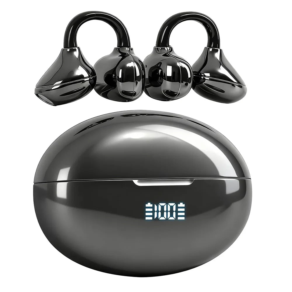 Wireless Earbuds OWS Hi-fi Stereo BT 5.4 Earphone with LED Display for Travel Business Clear Calls Headphones High Quality