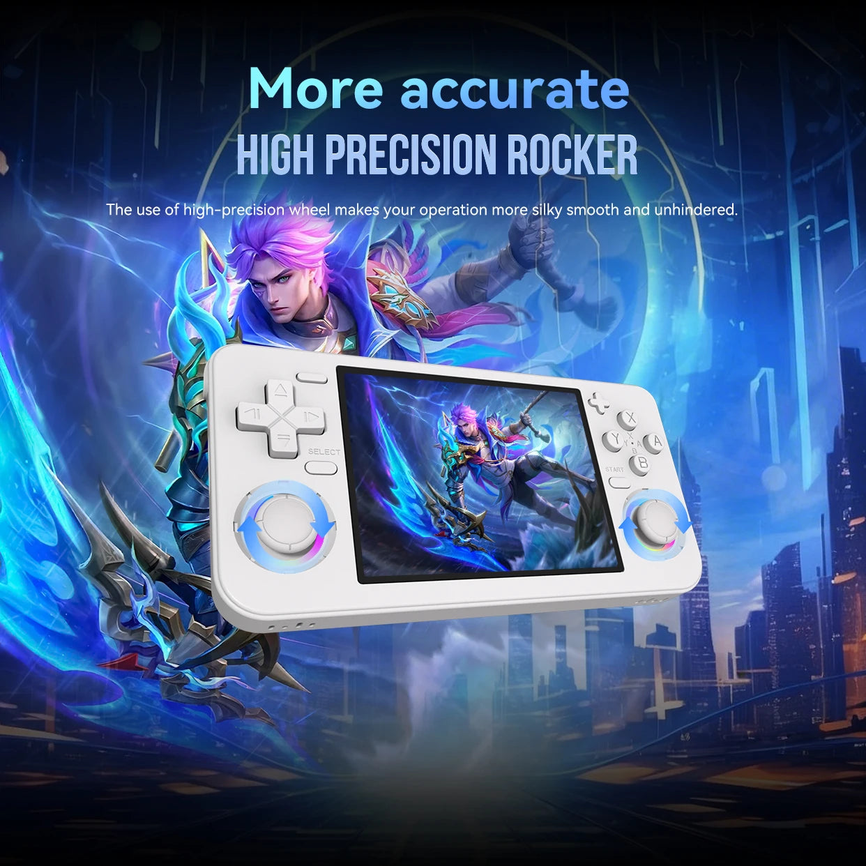 RF35H portable handheld game console with 3.5-inch IPS high-resolution screen supporting 30+emulator WiFi connections