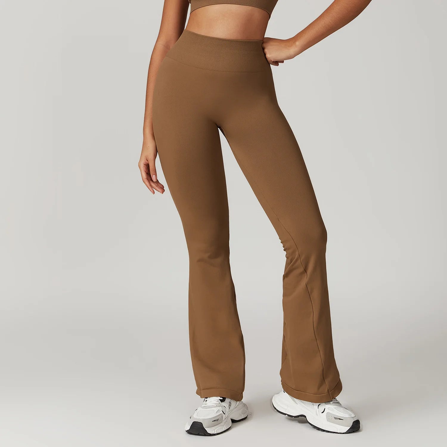 Seamless Flare Leggings Yoga Pants Women High Waist Wide Leg Pants Women Gym Workout Fitness Sports Flared Pant Dance Trousers