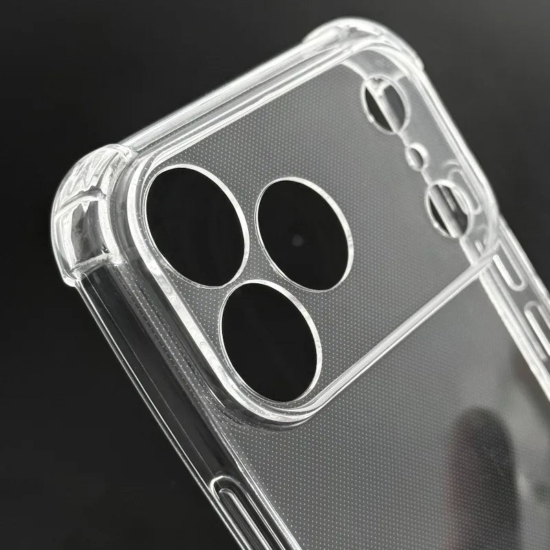 Clear Shockproof PC Case for iPhone 17 Pro Max Full Camera Lens Protection Cover for iPhone 17 Air 17 Pro Silicone TPU Cover