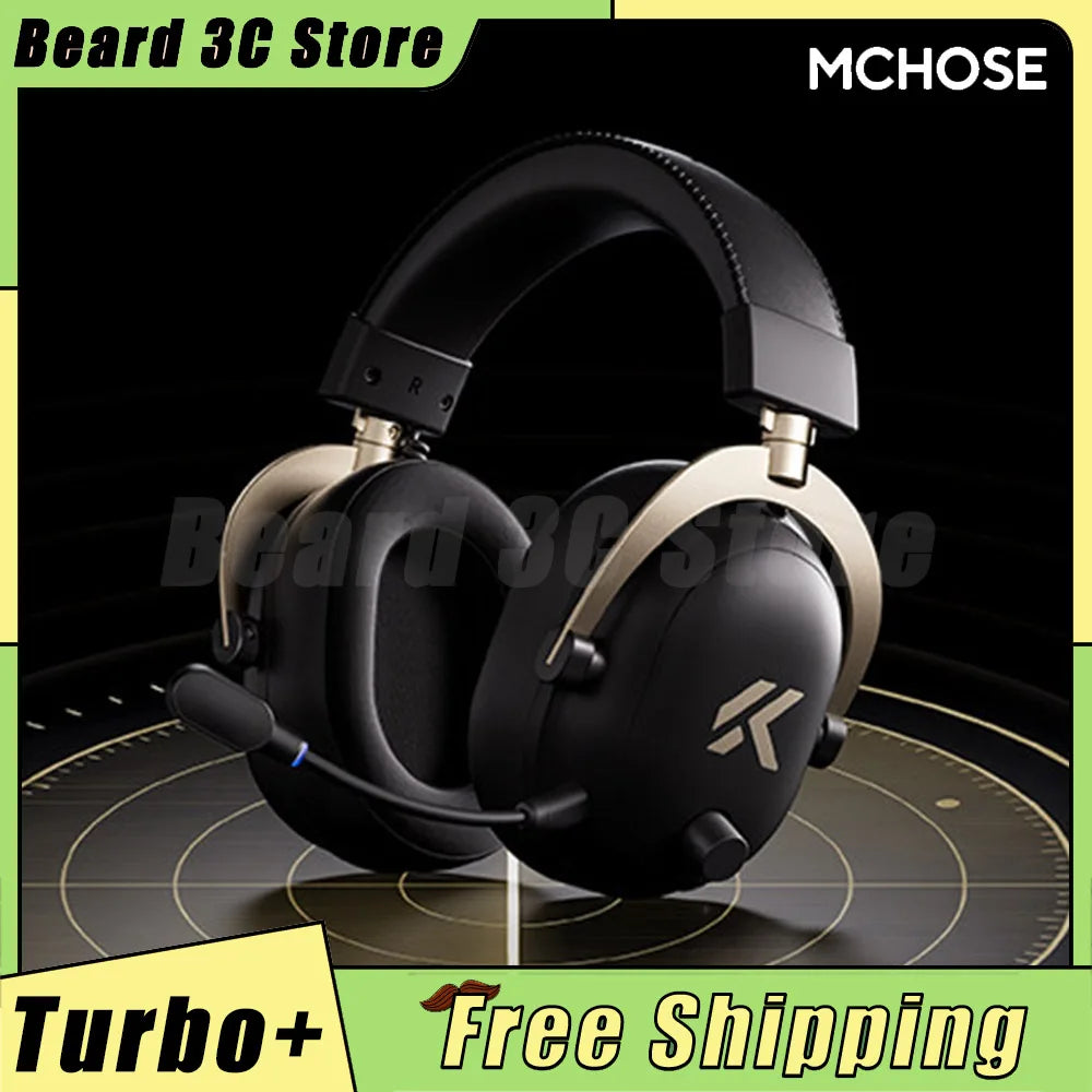 MCHOSE V9 Turbo+ Headphone Wireless Four Modal Magnetic Charging Base Esports Gaming Earphones with Microphone Delta Edition