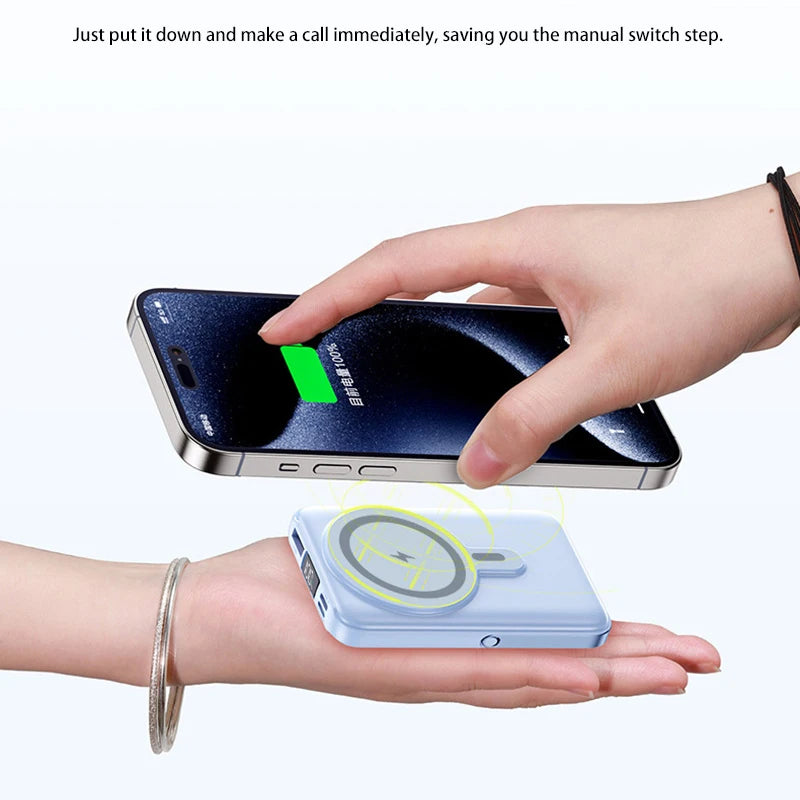 OnePlus 50000mAh Power Bank Ultra-large Capacity Magnetic Wireless Super Fast Charger Comes With a Charge Cable Power Supply