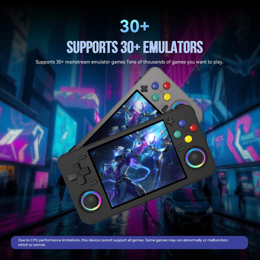 RF35H portable handheld game console with 3.5-inch IPS high-resolution screen supporting 30+emulator WiFi connections