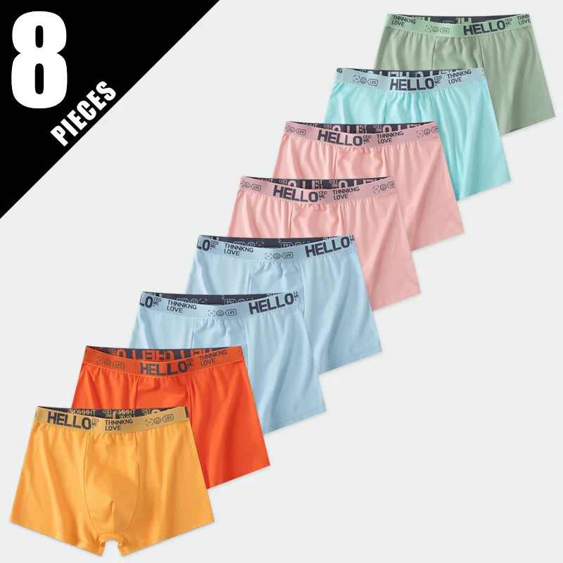 5 /10 Pack Men's Black Gold Printed Boxer Underwear Comfortable And Versatile Plus Size Sexy Young Men's Leisure Sports Beach sh