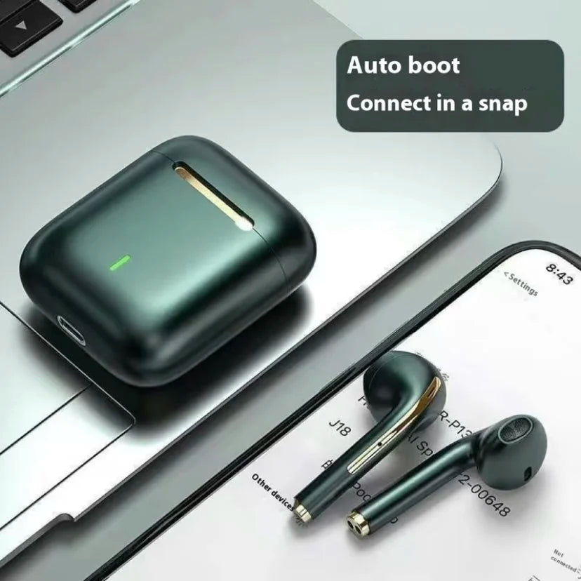 TWS J18S Bluetooth Wireless Headset Handfree High Quality Headphones Gamer 2025 Earphone Music Earbud Wireless Headphone