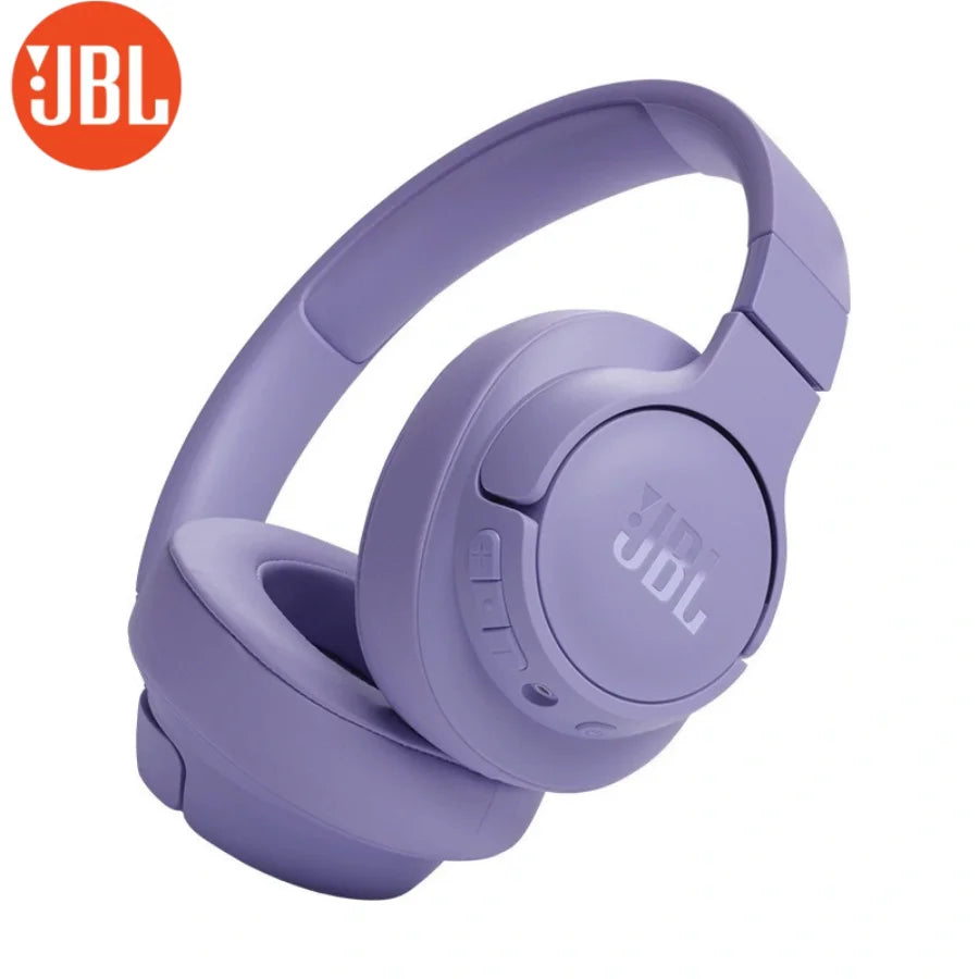 JBL Tune 720BT Refurbished Wireless Over Ear Headphones 50H Playtime BT5.3 Rich Bass Foldable Comfort Fit for Travel cable saver
