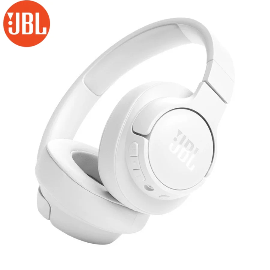 JBL Tune 720BT Refurbished Wireless Over Ear Headphones 50H Playtime BT5.3 Rich Bass Foldable Comfort Fit for Travel cable saver