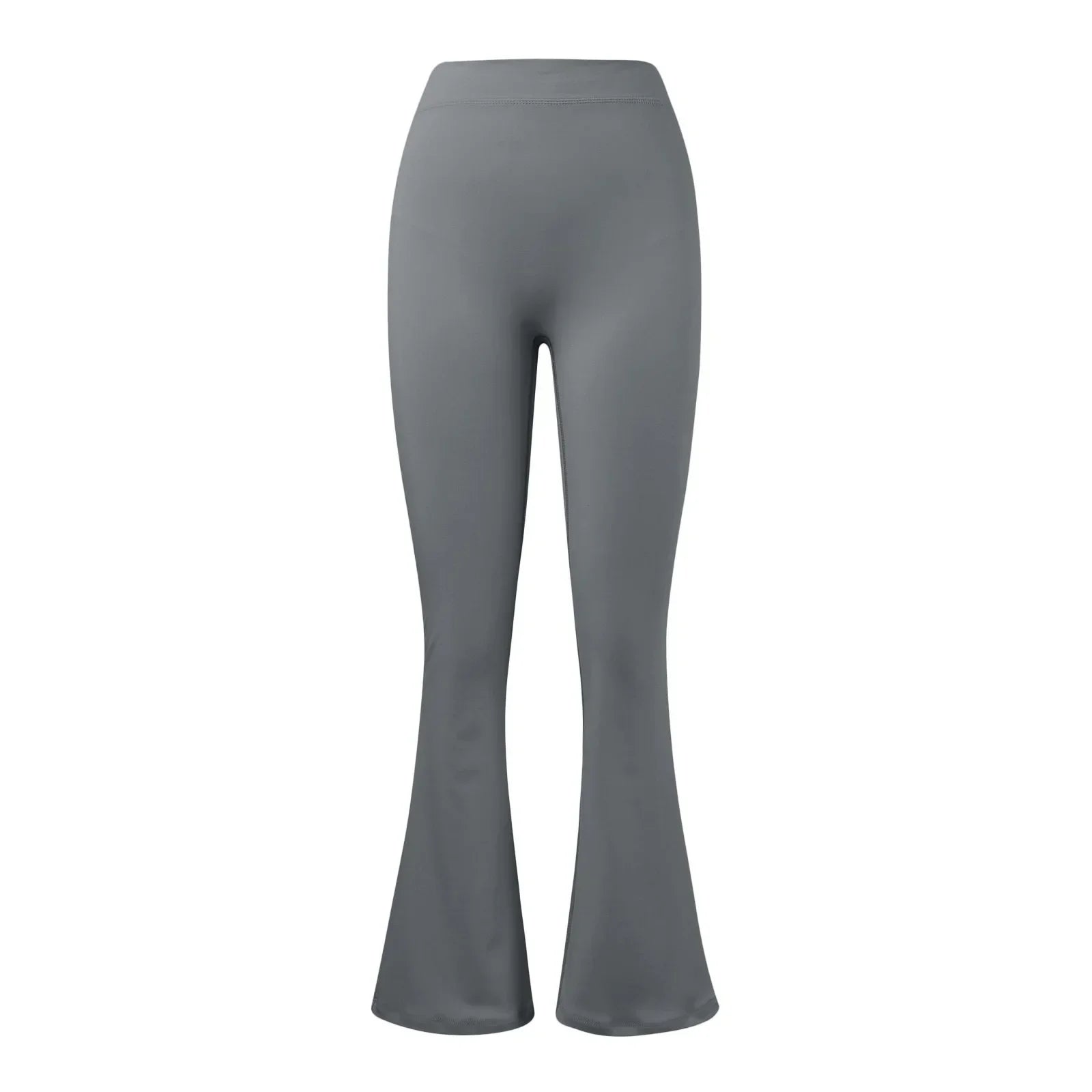 Fashion flared pants women's V back waist sports pants high waist buttocks beautiful buttocks fitness pants solid color tight La