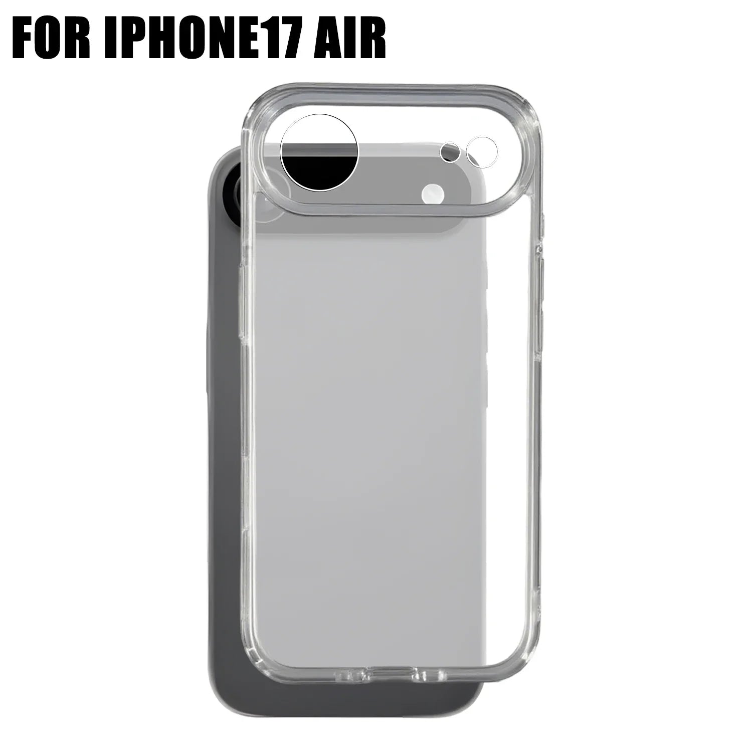 Clear Shockproof PC Case for iPhone 17 Pro Max Full Camera Lens Protection Cover for iPhone 17 Air 17 Pro Silicone TPU Cover