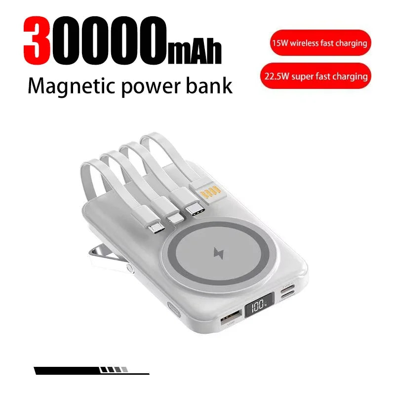 OnePlus 50000mAh Power Bank Ultra-large Capacity Magnetic Wireless Super Fast Charger Comes With a Charge Cable Power Supply