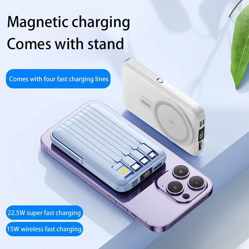OnePlus 50000mAh Power Bank Ultra-large Capacity Magnetic Wireless Super Fast Charger Comes With a Charge Cable Power Supply