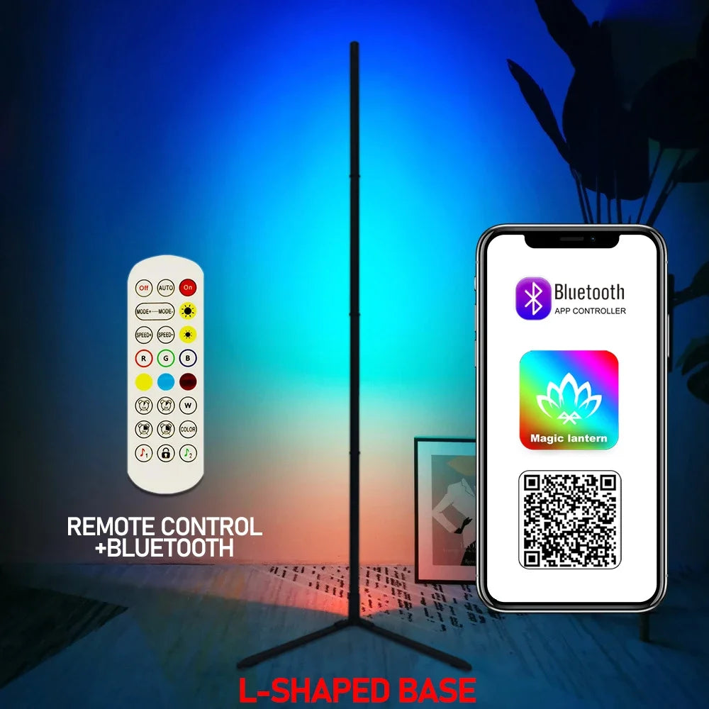 USB RGBIC 145/180CM Upgrade Smart Floor Lamp Tuya Smart APP Remote Control Nordic Stand Floor Mood Light For Game Room Decoratio