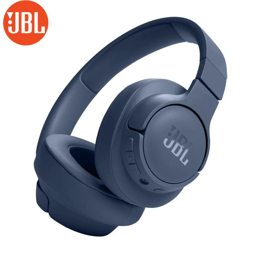 JBL Tune 720BT Refurbished Wireless Over Ear Headphones 50H Playtime BT5.3 Rich Bass Foldable Comfort Fit for Travel cable saver