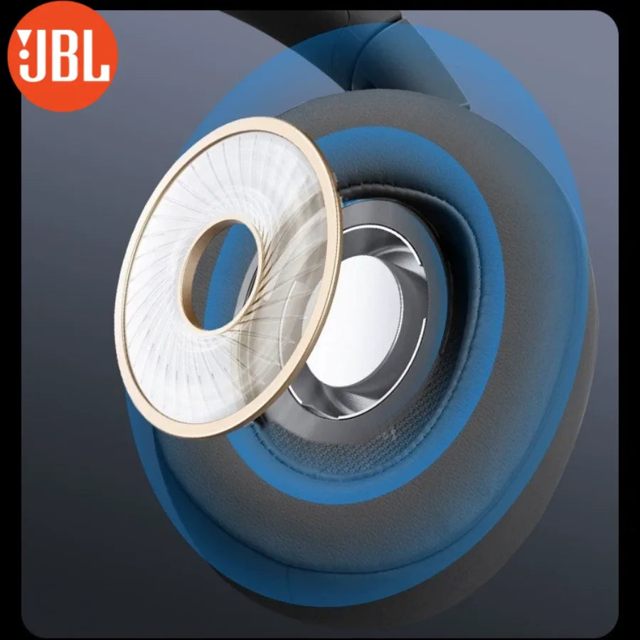 JBL Tune 720BT Refurbished Wireless Over Ear Headphones 50H Playtime BT5.3 Rich Bass Foldable Comfort Fit for Travel cable saver