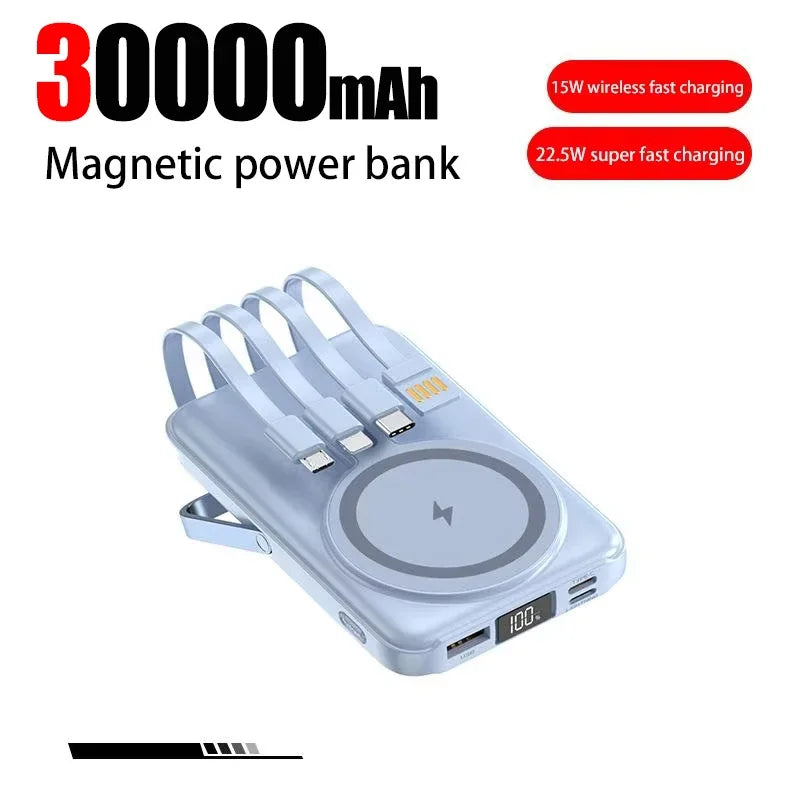 OnePlus 50000mAh Power Bank Ultra-large Capacity Magnetic Wireless Super Fast Charger Comes With a Charge Cable Power Supply
