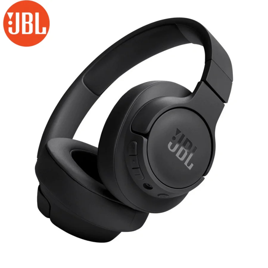 JBL Tune 720BT Refurbished Wireless Over Ear Headphones 50H Playtime BT5.3 Rich Bass Foldable Comfort Fit for Travel cable saver