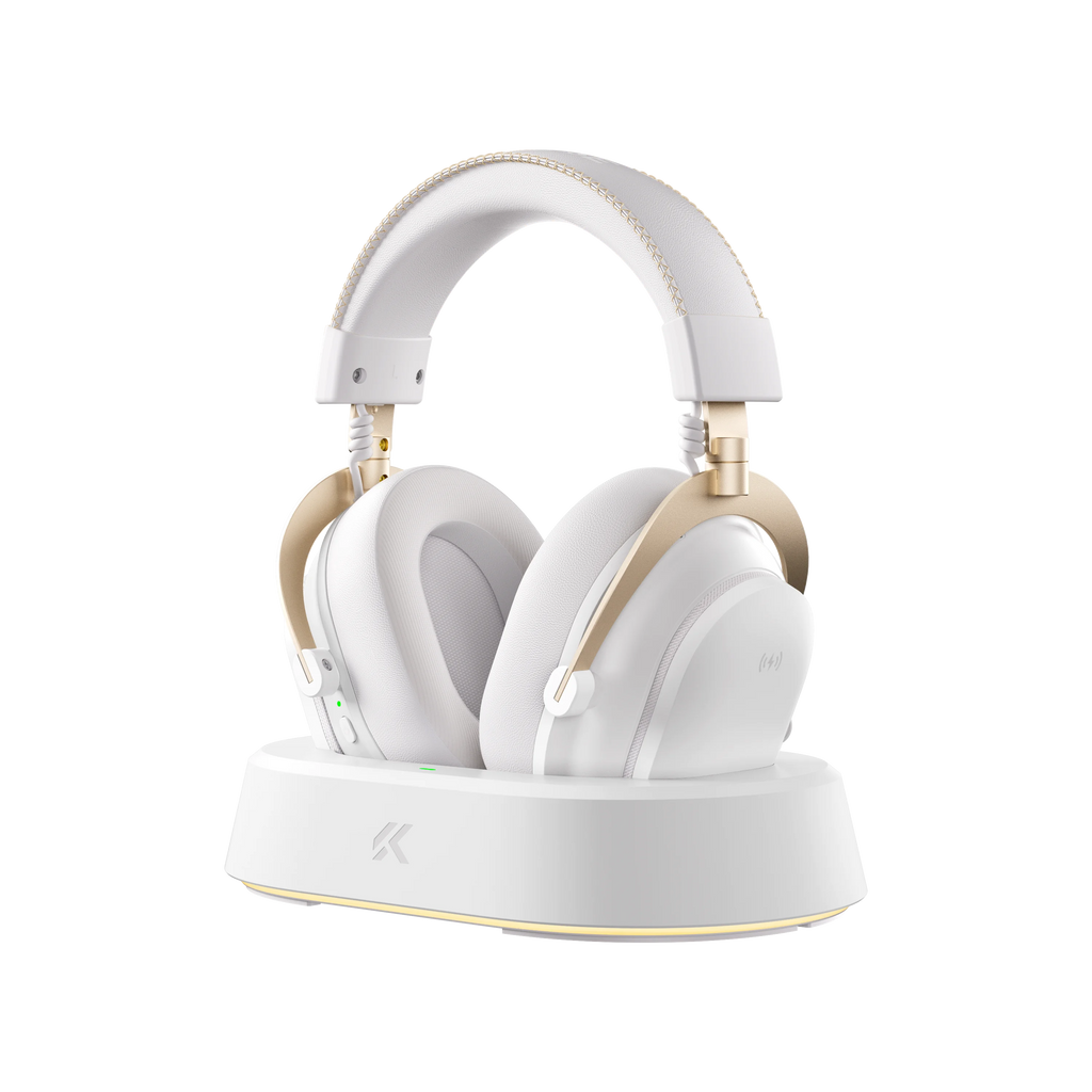 MCHOSE V9 Turbo+ Magnetic Wireless Gaming Headset 7.1 Surround Sound 90° Swivel Ear Cups Low Latency RGB Magnetic Charging