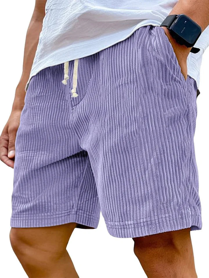 Men's Retro Corduroy Casual Shorts Men Fashion Solid Sweatpants Harajuku Corduroy Short Pants New Men Clothing Roupas