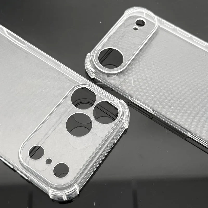 Clear Shockproof PC Case for iPhone 17 Pro Max Full Camera Lens Protection Cover for iPhone 17 Air 17 Pro Silicone TPU Cover